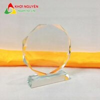 Quà tặng kỷ niệm chương pha lê bát giác - 15 cm