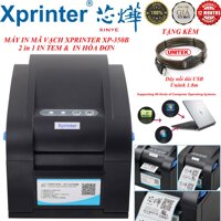 Quà Tặng Lên Tới 99K - Có video hướng dẫn cài đặt - MÁY IN MÃ VẠCH XPRINTER 350b (2 in 1 ) - In tem & In hóa đơn - Máy in mã vạch Xprinter XP-350B -Máy In Mã Vạch Xprinter XP-350B Cổng USB - Hướng dẫn cài đặt máy in Xprinter XP-350B có driver