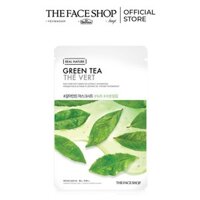 (Quà tặng) Mặt Nạ Giấy Trà Xanh THE FACE SHOP Real Nature 20g & Tinh Chất Cica Peptite Ampoule 15ml