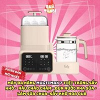 (Quà tặng) Máy Đa Năng Điện Tử Fatzbaby Multimax 7 tiệt trùng, sấy khô, đun nước, nấu cháo chậm, lên men sữa chua và sấy khô hoa quản – Bảo hành 1 năm FB9302TN