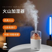 Quà tặng - Máy tạo độ ẩm mô phỏng núi lửa USB, máy điều hòa không khí mini nhỏ, máy tạo sương mù lớn cho phòng trong nhà, phòng ký túc xá, hương liệu yên tĩnh