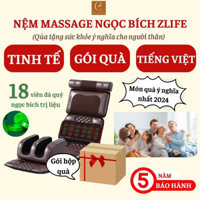 (Quà tặng mẹ) Thảm massage toàn thân kèm gối thảo mộc, Đệm (nệm) mát xa hồng ngoại cổ vai gáy