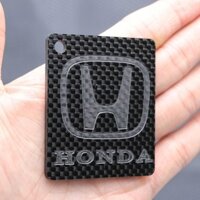 Quà tặng móc khóa xe máy ô tô bằng sợi Carbon Honda 100%