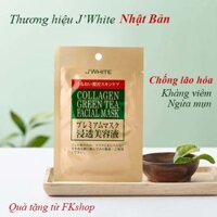 Quà tặng Mua vớ quần tất Nhật Bản tặng mặt nạ Collagen Trà Xanh JWHITE chống lão hóa mờ nếp nhăn kháng khuẩn ngừa mụn mờ thâm