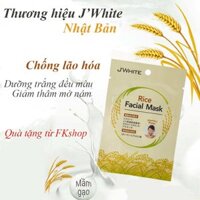 Quà tặng Mua vớ quần tất Nhật Bản tặng miếng đắp mặt nạ Gạo JWHITE dưỡng trắng giảm thâm nám chống lão hóa