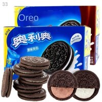 Quà tặng năm mớiBánh quy sandwich Oreo hộp 696g sô cô la nguyên bản gói giá cả phải chăng quà năm mới món ăn nhẹ độc lập