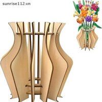 Quà tặng ngày của mẹ # 3D Câu đố bằng gỗ Bình hoa Bình hoa Bộ xây dựng Liền mạch Phù hợp với Bộ sở thích thủ công bằng gỗ DIY cho cửa hàng cà phê Trang trí phòng ngủ.