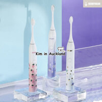 Quà tặng ngày lễ tình nhân BEDDYBEAR Fresh Series dành cho người lớn Bàn chải đánh răng Sonic có thể sạc lại IPX7 Chống nước Nam Nữ Bộ đôi Bàn chải đánh răng điện Tuổi thọ pin siêu dài Lông mềm Sonic hoàn toàn tự động