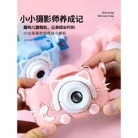 Quà tặng nhỏ năm mới cho trẻ em, máy ảnh kỹ thuật số đồ chơi có thể chụp ảnh, in Polaroid, màu sắc cho bé gái