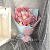 Quà Tặng nổi tiếng trên mạng cô gái bạn Gái Hoạt Hình Mèo mèo Mèo mèo Robot búp bê mèo bầu trời đầy sao tặng bạn gái bó hoa sinh nhật thành phẩm