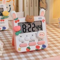 Quà tặng sinh nhật - Đồng hồ báo thức đơn giản dễ thương mới, đồng hồ điện tử để bàn, đồng hồ hẹn giờ đa chức năng cho sinh viên nghệ thuật