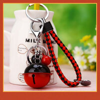 Quà tặng trao đổi [1120 Lời khen ngợi của mọi người] Trái tim cô gái Hàn Quốc Chuông dễ thương Móc khóa xe hơi Nữ ins Túi Mặt dây chuyền Móc chìa khóa Vòng Quà tặng cặp đôi sáng tạo Mặt dây chuyền LUV2