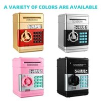 Quà Tặng Trẻ Em Mật Khẩu Điện Tử Hộp Tiền Xu Tiết Kiệm Tiền Hộp Đựng Tiền Mã Số Khóa Chìa Khóa Heo Đất Tự Động Mini An Toàn