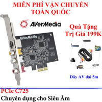 Quà Tặng Trị Giá 199K - Card ghi hình AV, S-video chuẩn PCI-E AverMedia C725 - Avermedia EZMaker SDK Express (C725)