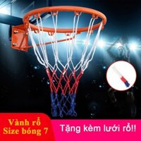 [QUÀ TẶNG TÚI ĐỤNG GIÀY, DÉP ĐA NĂNG MỚI] Vành bóng rổ,khung bóng rổ (30,35,40cm) + Tặng Kim bơm, Túi Lưới