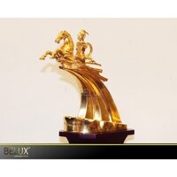 Quà tặng Tượng Thánh Gióng dát vàng 9999 cao 21cm