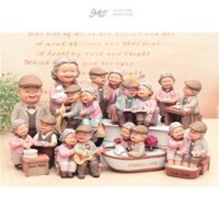 Quà tặng Tượng Trang Trí Ông Bà hạnh phúc Dễ Thương ý nghĩa decor xinh xắn quà kỉ niệm quà cưới  Yale77