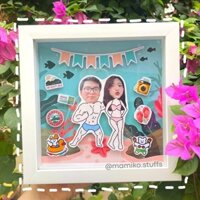 QUÀ TẶNG VALENTINE - KHUNG ẢNH HANDMADE CHIBI CUTE