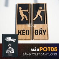 [Quà tặng Văn Phòng] Bảng gỗ kéo đẩy dán cửa ra vào có sẵn keo 2 mặt dễ dàng lắp đặt