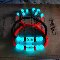 Quà tặng Vòng tay cặp đôi bằng đá phát sáng cặp tên khắc cho nam nữ Vòng tay dệt kim dây đỏ cho sinh viên Quà tặng ngày lễ tình nhân Trung Quốc