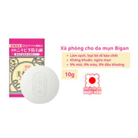 Quà tặng Xà phòng dành cho da mụn Bigan Meishoku skin soap Minisize 10g