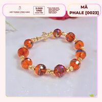 [Quà Tặng Ý Nghĩa] Vòng Tay, Lắc Tay Phale Đỏ Phối Titan Vàng, Charm Phụ Kiện Thánh Giá