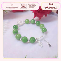 [Quà Tặng Ý Nghĩa] Vòng Tay, Lắc Tay Mân Côi Đá Xanh Lá Tư Nhiên Phối Bạc S925 | Vật Thánh Công Giáo