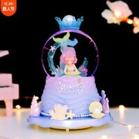[Quà Tặng Ý Nghĩa]Quả cầu pha lê Hộp âm nhạc Cô gái trong mơ.Đèn LED hộp quà âm nhạc quả cầu tuyết.