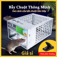 quà tặng【KUAIBU】Thế hệ mới Bẫy Chuột Tự Động Thông Minh Bẫy chuột lồng có thể tái sử dụng Mouse Trap Có hiệu quả bẫy chu