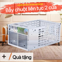 Quà Tặng【Mang mồi】Thế hệ mới Bẫy Chuột Tự Động Thông Minh Bẫy chuột lồng có thể tái sử dụng Có hiệu quả bẫy chu