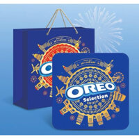 (Quà Tết) Bánh Quy Oreo Thập Cẩm 342g hộp thiếc hàng công ty