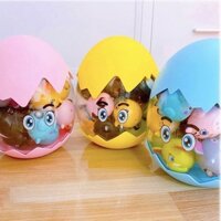 Quả Trứng Đồ Chơi Chạy Cót Khổng Lồ 20 Thú Chạy Đà Dây Cót Dễ Thương Cho Bé
