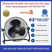 [Quà20k]Quạt Tích Điện Năng Lượng Mặt Trời Dạng Nằm Quạt Năng Lượng Mặt trời Solar Fan XYP-12DC Có 3 Cánh