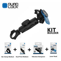Quad Lock 360 Bộ dụng cụ xây dựng Thanh kẹp Giá đỡ điện thoại vừa có trục kép có đầu đòn bẩy với xe máy Giá đỡ điện thoại Giảm chấn rung