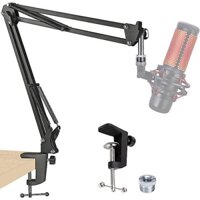 Quadcast Boom Arm, Mic Arm Micro Arm cho HyperX QuadCast SoloCast Blue Yeti Fifine AM8 và hầu hết các Mic, Mic Đứng Bàn Với Bộ Chuyển Đổi 3 / 8 "Đến 5 / 8"