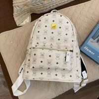 {QUAI TO}-Balo in Gấu Nam Nữ Da PU Size 40 - Đựng vừa sách vở A4, Atlat địa lý, laptop 14in siêu đẹp