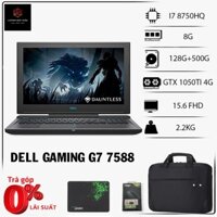 Quái vật gaming dell G7 7588 core i7 8750h,vga gtx 1060 6g, laptop cũ chơi game cơ bản