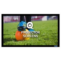 QualGear 110-Inch Fixed Frame Projector Screen, 16: 9 4K HD Ultra White at 1.2 Gain (Qg-PS-Ff6-169-110-W)