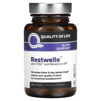 Quality of Life Labs Restwelle with ETAS and Melatonin-SR 30 Vegicaps