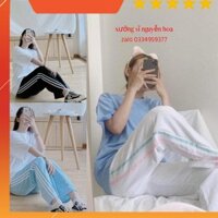 Quần 3 Sọc Dài Ống - quần 3 line Suông nữ Unisex Nhiều Màu siêu đẹp xưởng sỉ nguyễn hoa