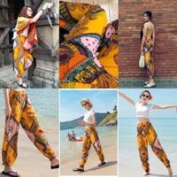 Quần alibaba màu vàng