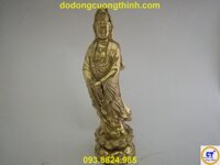 Quan Âm đứng cầm chuỗi 25cm