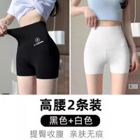 Quần an toàn màu đen quần lót cá mập ba điểm liền mạch