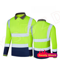 Quần áo an toàn công trình đường bộ mới, tay dài, màu sắc khối, nhanh khô, có sẵn cho mọi mùa