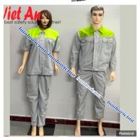 Quần Áo Bảo Hộ Lao Động  - Vải Pangrim Hàn Quốc - Có 2 Túi Hộp - Thoáng Mát, Thấm Hút Mồ Hôi Tốt