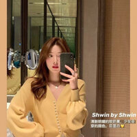 Quần Áo Bé Gái Dệt Kim Cardigan Phong Cách Nhẹ Nhàng Dệt Kim Cardigan Top Nữ Đầu Thu Phong Cách Mới Phiên Bản Hàn Quốc Tất Cả Trận Đấu Áo Len Ngắn Áo Khoác Mỏng Hợp Thời Trang