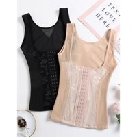 Quần Áo Bé Gái Shiyuzi Chính Hãng Ngực Phong Cách Body Shaper Vest Bụng Narrowing Top Nữ Sau Sinh Corset Lưng Đẹp Breast-Up Body Shaper Tăng Cường Cơ Thể Shaper