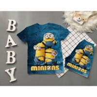 Quần áo bé trai size đại in hoạt hình minions chất thun lạnh thái mềm mại 10-60kg SUSHI KIDS