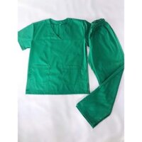 Quần áo Blouse xanh phòng mổ Nam/Nữ - phẫu thuật - spa - thẩm mỹ viện vải lon Mỹ cực mát, cực mềm mịn