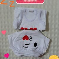 Quần áo bộ cho bé sơ sinh 100k 3 bộ